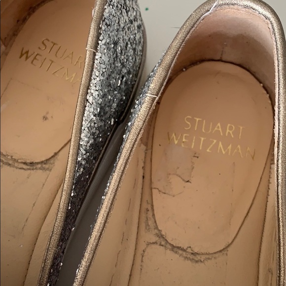 Stuart Weitzman glitter slip on sneakers - Picture 4 of 7